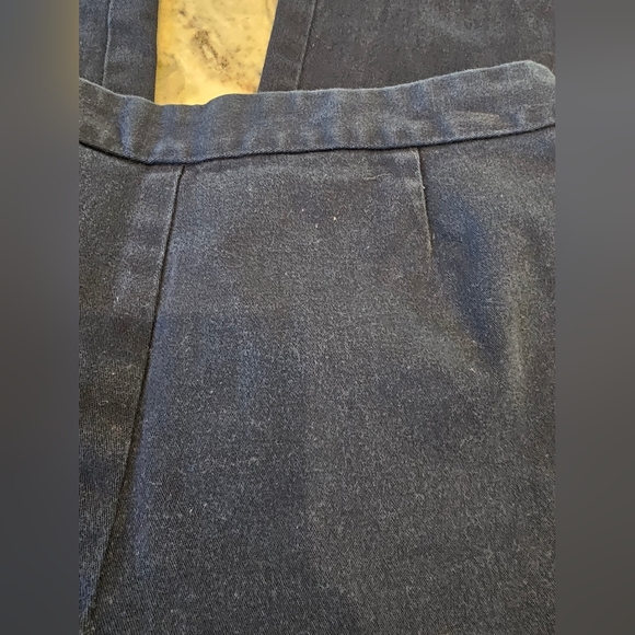 Dockers Women’s Navy Blue Stretch Trousers Size 2 Side Zip Flat Front Pants - Picture 8 of 9